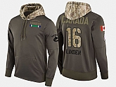 Nike Canucks 16 Trevor Linden Retired Olive Salute To Service Pullover Hoodie,baseball caps,new era cap wholesale,wholesale hats